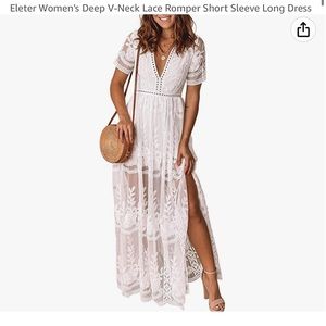 WORN ONCE romper with slit